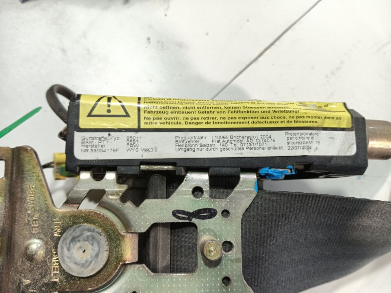 Recambio de cinturon seguridad delantero derecho para fiat ducato caja/chasis (244_) 2.8 jtd referencia OEM IAM 0000735332347  