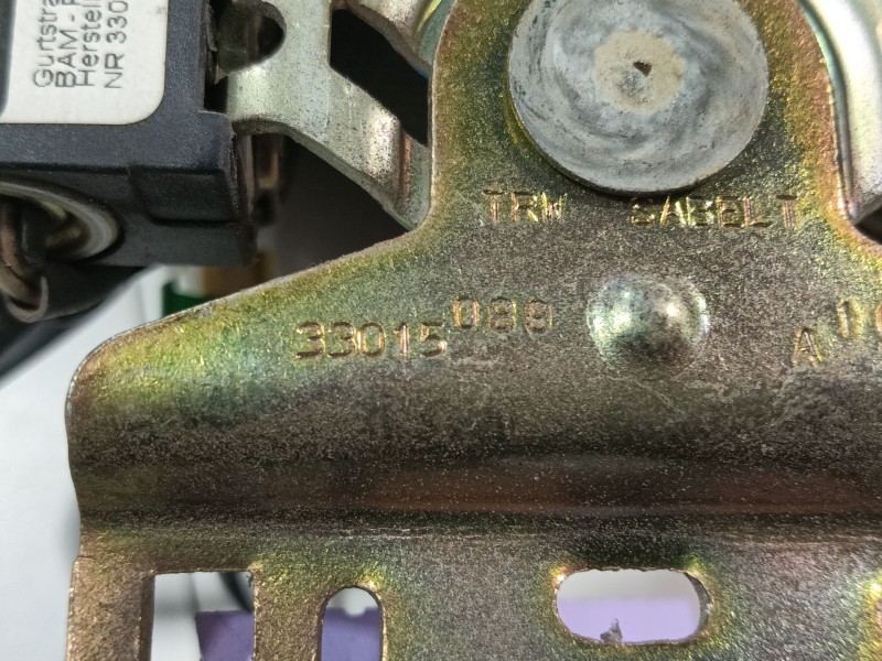 Recambio de cinturon seguridad delantero derecho para fiat ducato caja/chasis (244_) 2.8 jtd referencia OEM IAM 0000735332347  