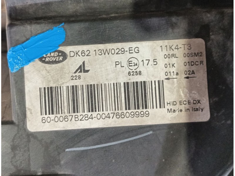 Recambio de faro derecho para land rover range rover sport ii (l494) 4.4 sdv8 4x4 referencia OEM IAM   