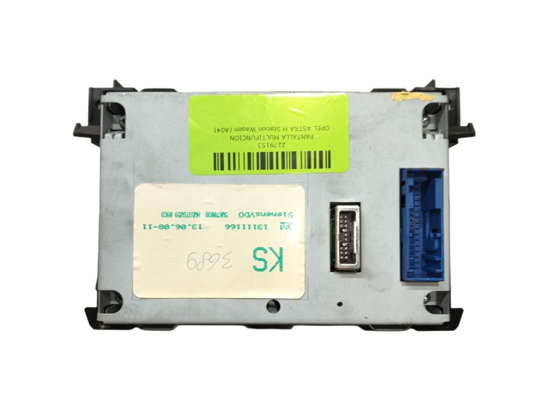 Recambio de pantalla multifuncion para opel astra h station wagon (a04) 1.9 cdti (l35) referencia OEM IAM   
