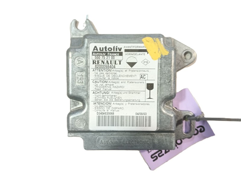 Recambio de centralita airbag para opel movano a caja/chasis (x70) 2.5 dti (ed, hd, ud0, ud4) referencia OEM IAM   