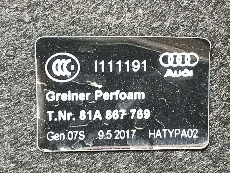 Recambio de bandeja trasera para audi q3 sportback (f3n) 35 tfsi referencia OEM IAM 83F867769XA6  