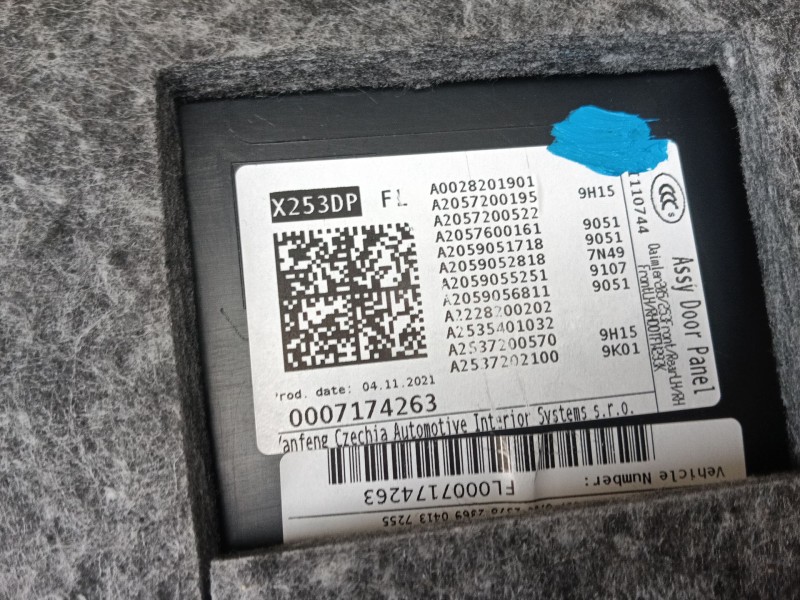 Recambio de guarnecido puerta delantera izquierda para mercedes-benz glc (x253) 200 eq boost 4-matic (253.981) referencia OEM IA