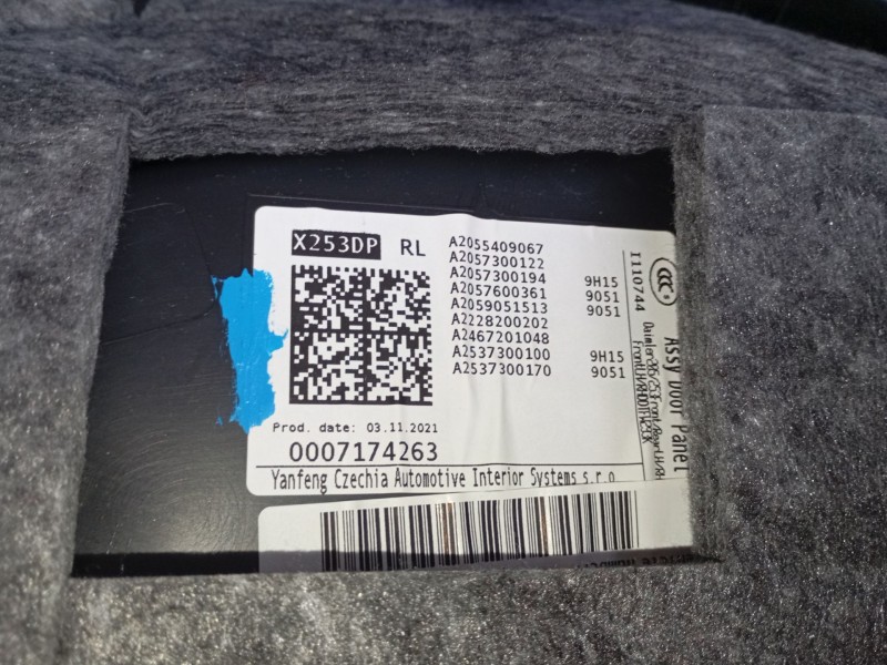 Recambio de guarnecido puerta trasera derecha para mercedes-benz glc (x253) 200 eq boost 4-matic (253.981) referencia OEM IAM   