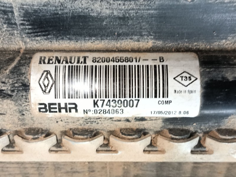 Recambio de radiador agua para renault kangoo / grand kangoo ii (kw0/1_) 1.5 dci 110 (kw0c, kw0h) referencia OEM IAM   