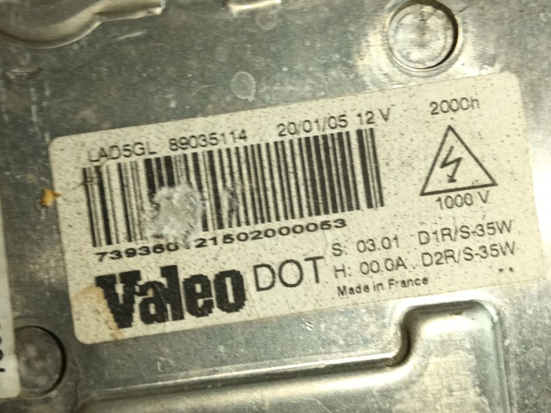 Recambio de faro izquierdo para peugeot 607 (9d, 9u) 2.7 hdi 24v referencia OEM IAM 620859 9654670980 