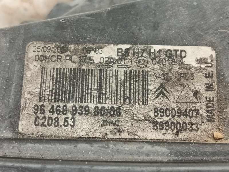 Recambio de faro izquierdo para citroën c4 i (lc_) 1.6 hdi referencia OEM IAM 6208L4 9646893980 