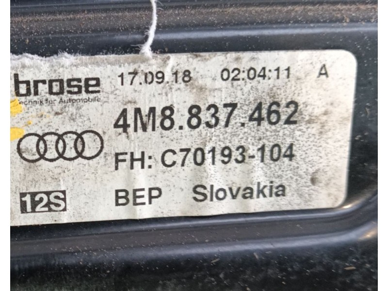 Recambio de elevalunas delantero derecho para audi q8 (4mn, 4mt) 50 tdi mild hybrid quattro referencia OEM IAM 4M8837462  