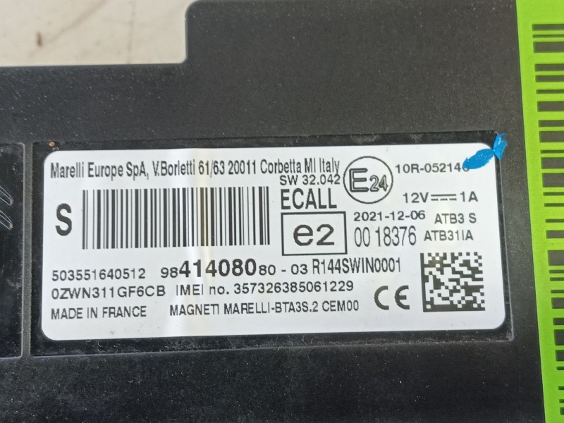 Recambio de modulo electronico para peugeot 3008 ii suv (mc_, mr_, mj_, m4_) 1.5 bluehdi 130 referencia OEM IAM   