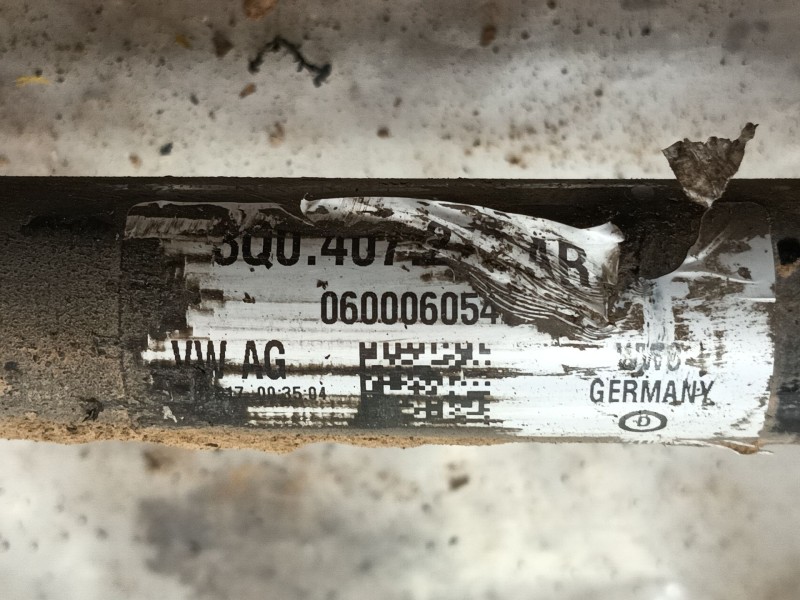 Recambio de transmision delantera derecha para volkswagen tiguan (ad1, ax1) 1.4 tsi referencia OEM IAM 3Q0407272AR 060006054 