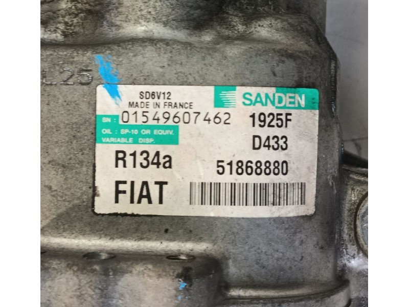 Recambio de compresor aire acondicionado para fiat doblo cargo (263_) 1.6 d multijet referencia OEM IAM 0000052061760  