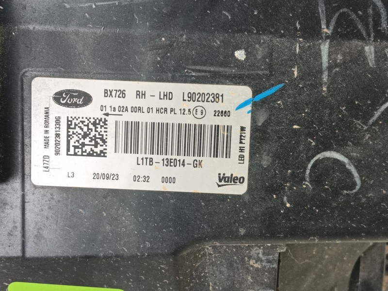 Recambio de faro derecho para ford puma (j2k, cf7) 1.0 ecoboost referencia OEM IAM 2491057  