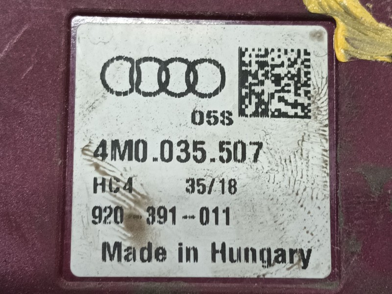 Recambio de modulo electronico para audi q8 (4mn, 4mt) 50 tdi mild hybrid quattro referencia OEM IAM 4M0035507  