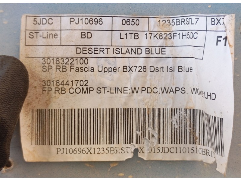 Recambio de paragolpes trasero para ford puma (j2k, cf7) 1.0 ecoboost referencia OEM IAM 2548118  