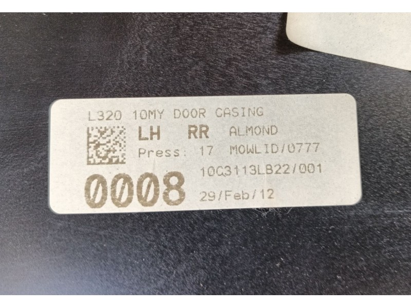 Recambio de guarnecido puerta trasera izquierda para land rover range rover sport i (l320) 3.0 d 4x4 referencia OEM IAM   