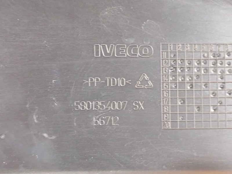 Recambio de moldura izquierda paragolpe delanter para iveco daily v furgoneta 29s13, 29l13, 35c13, 35s13, 40c13, 40s13 referenci