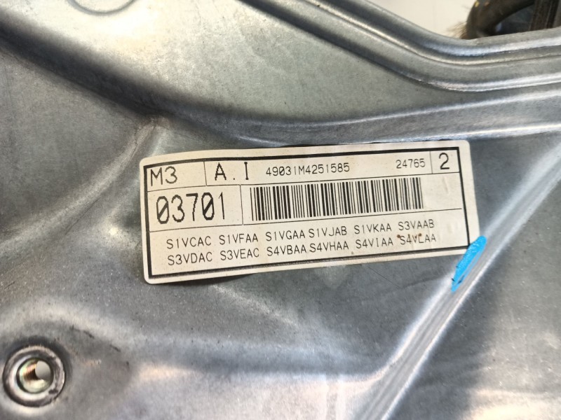 Recambio de elevalunas delantero izquierdo para seat leon (1m1) 1.6 16 v referencia OEM IAM 1M0837461A  
