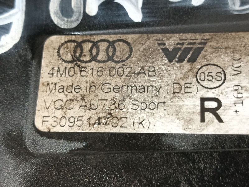 Recambio de amortiguador trasero derecho para audi q8 (4mn, 4mt) 50 tdi mild hybrid quattro referencia OEM IAM 4M0616002AB  