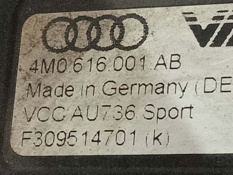 Recambio de amortiguador trasero izquierdo para audi q8 (4mn, 4mt) 50 tdi mild hybrid quattro referencia OEM IAM 4M0616001AB F30