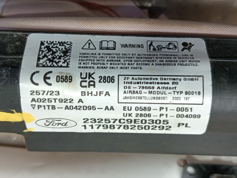 Recambio de airbag cortina delantero izquierdo para ford puma (j2k, cf7) 1.0 ecoboost referencia OEM IAM   