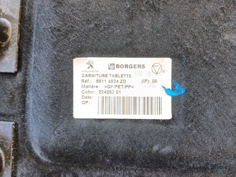 Recambio de bandeja trasera para peugeot 3008 ii suv (mc_, mr_, mj_, m4_) 1.5 bluehdi 130 referencia OEM IAM   