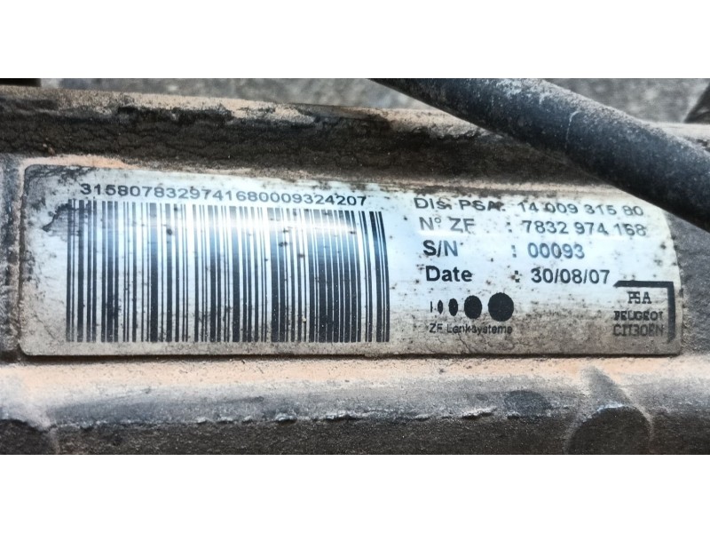 Recambio de cremallera direccion para citroën jumpy ii furgoneta 2.0 hdi 120 referencia OEM IAM 4001S0  