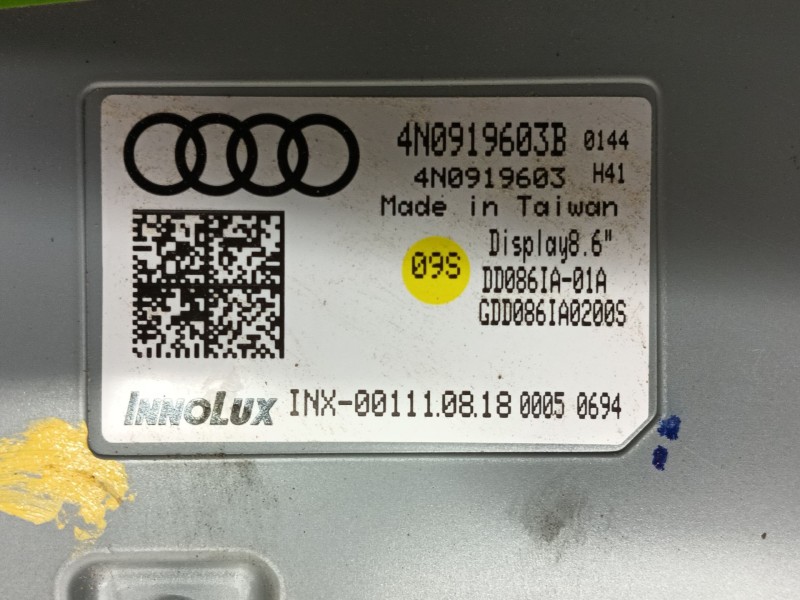 Recambio de pantalla multifuncion para audi q8 (4mn, 4mt) 50 tdi mild hybrid quattro referencia OEM IAM 4N0919603C  