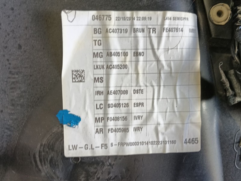 Recambio de guarnecido puerta delantera derecha para land rover range rover sport ii (l494) 4.4 sdv8 4x4 referencia OEM IAM   