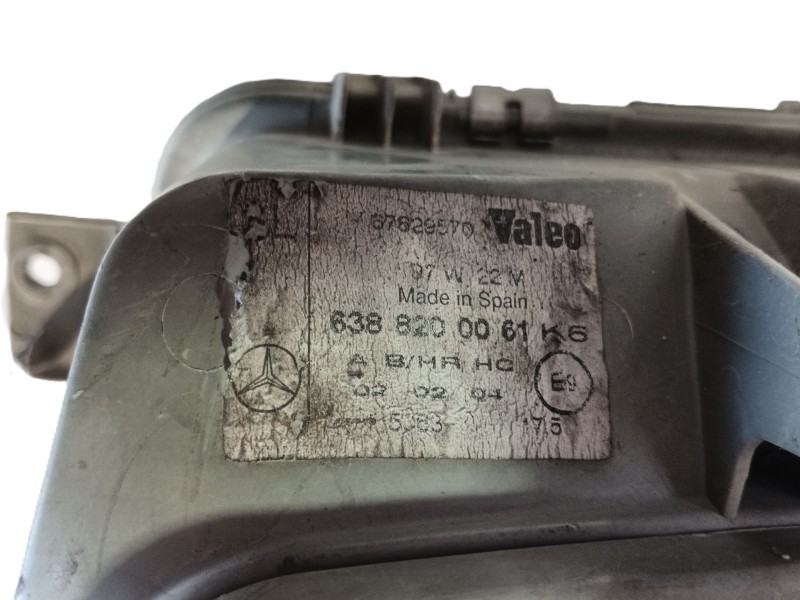 Recambio de faro izquierdo para mercedes-benz vito furgoneta (w638) 110 d 2.3 (638.074, 638.078) referencia OEM IAM   