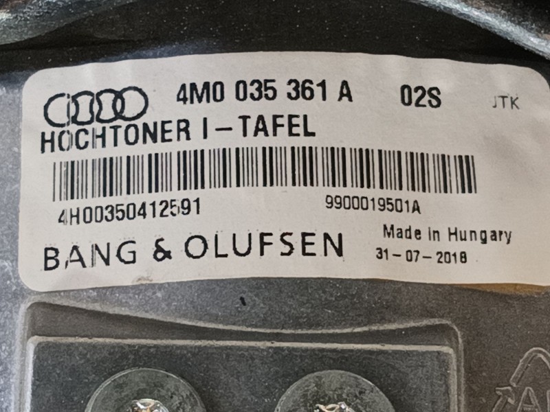 Recambio de altavoz para audi q8 (4mn, 4mt) 50 tdi mild hybrid quattro referencia OEM IAM   