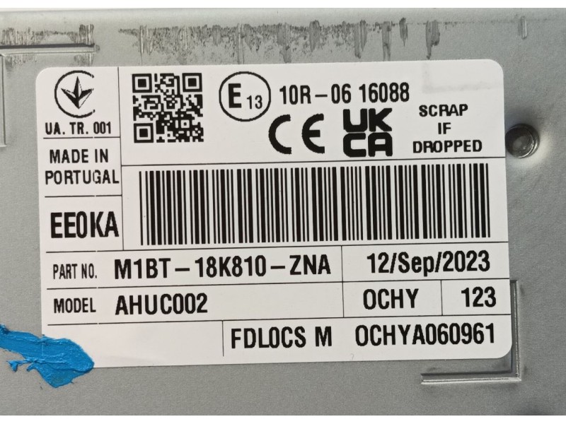 Recambio de sistema audio / radio cd para ford puma (j2k, cf7) 1.0 ecoboost referencia OEM IAM   