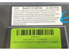 Recambio de caja reles / fusibles para land rover range rover sport ii (l494) 4.4 sdv8 4x4 referencia OEM IAM    2