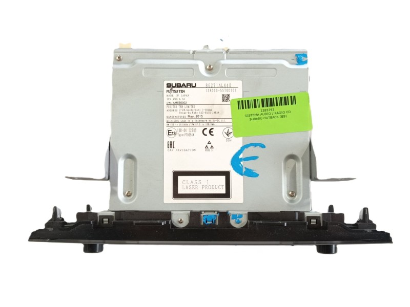 Recambio de sistema audio / radio cd para subaru outback (bs) 2.0 d awd (bsd) referencia OEM IAM   