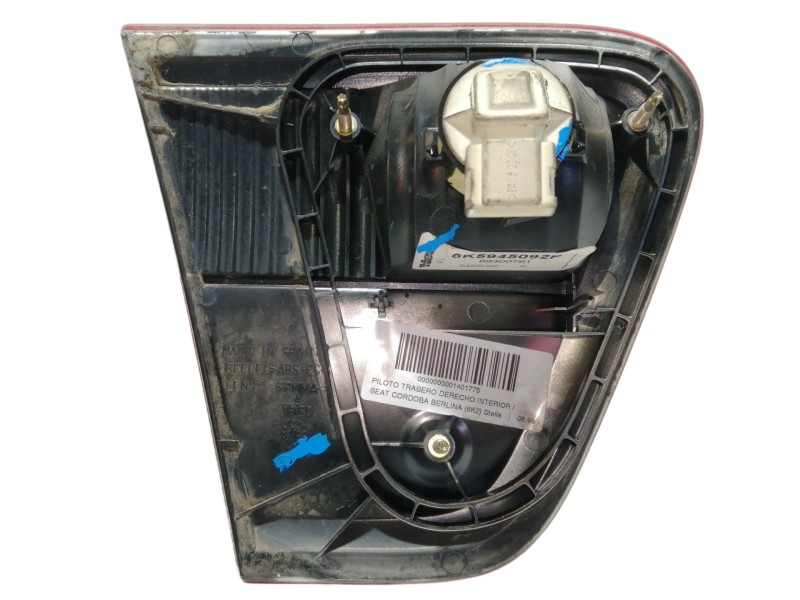 Recambio de piloto trasero derecho interior para seat cordoba berlina (6k2) stella referencia OEM IAM 6K5945092F 89300761 