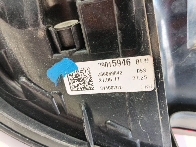 Recambio de piloto trasero derecho para opel astra k (b16) 1.4 turbo (68) referencia OEM IAM 39099017  