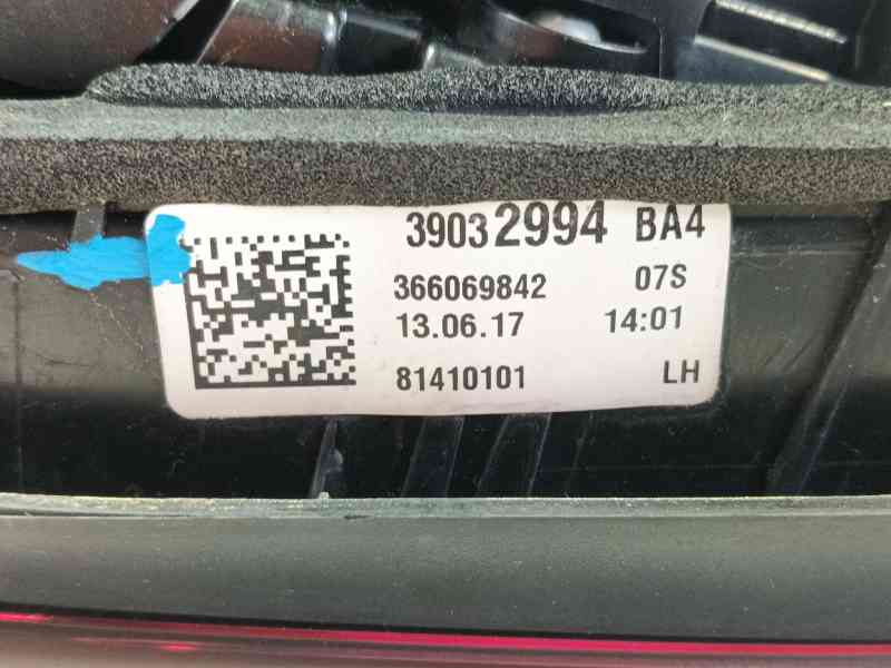 Recambio de piloto trasero izquierdo interior para opel astra k (b16) 1.4 turbo (68) referencia OEM IAM 39098794  