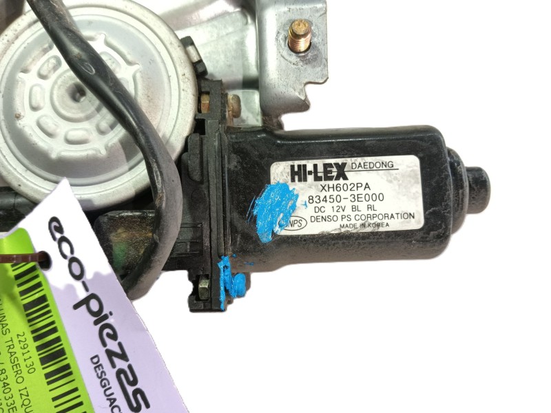 Recambio de elevalunas trasero izquierdo para kia sorento i (jc) 2.5 crdi referencia OEM IAM 834013E002 / 834033E000  