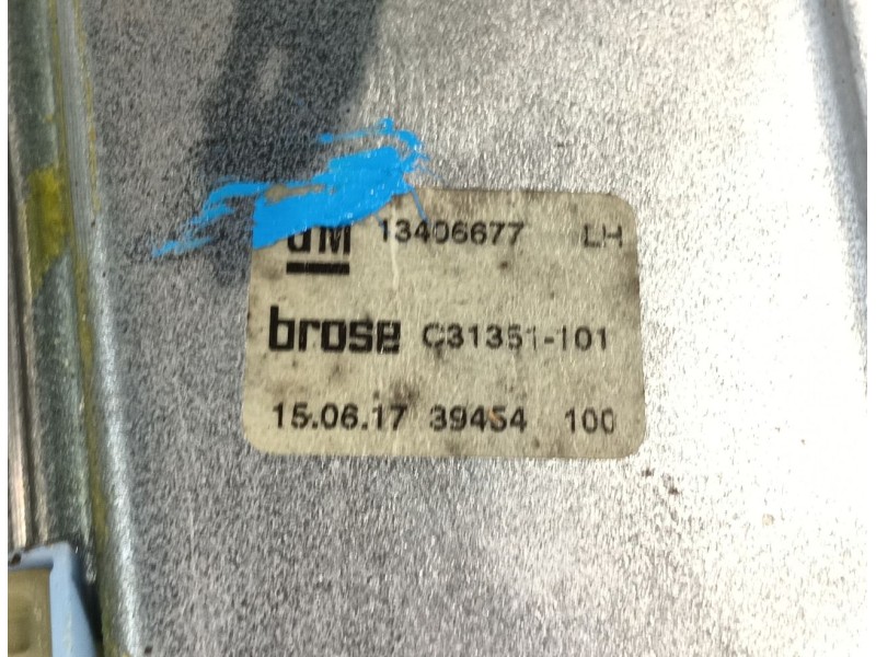 Recambio de elevalunas trasero izquierdo para opel astra k (b16) 1.4 turbo (68) referencia OEM IAM 39134105  