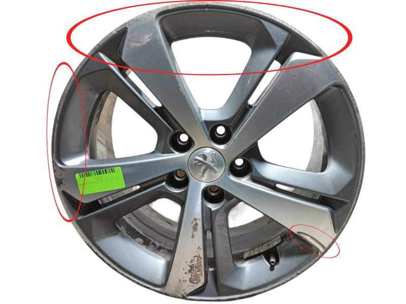 Recambio de llanta para peugeot 308 ii (lb_, lp_, lw_, lh_, l3_) 1.6 hdi / bluehdi 115 referencia OEM IAM 96779897ZV 7.5J17 ET44