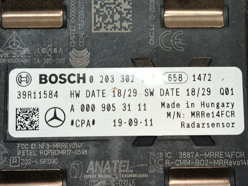 Recambio de modulo electronico para mercedes-benz glc (x253) 200 eq boost 4-matic (253.981) referencia OEM IAM A0009053111  