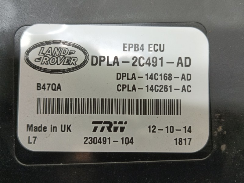 Recambio de modulo electronico para land rover range rover sport ii (l494) 4.4 sdv8 4x4 referencia OEM IAM   