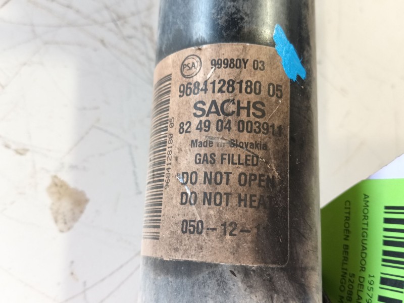 Recambio de amortiguador delantero izquierdo para citroën berlingo multispace (b9) 1.6 hdi 110 referencia OEM IAM 520881  