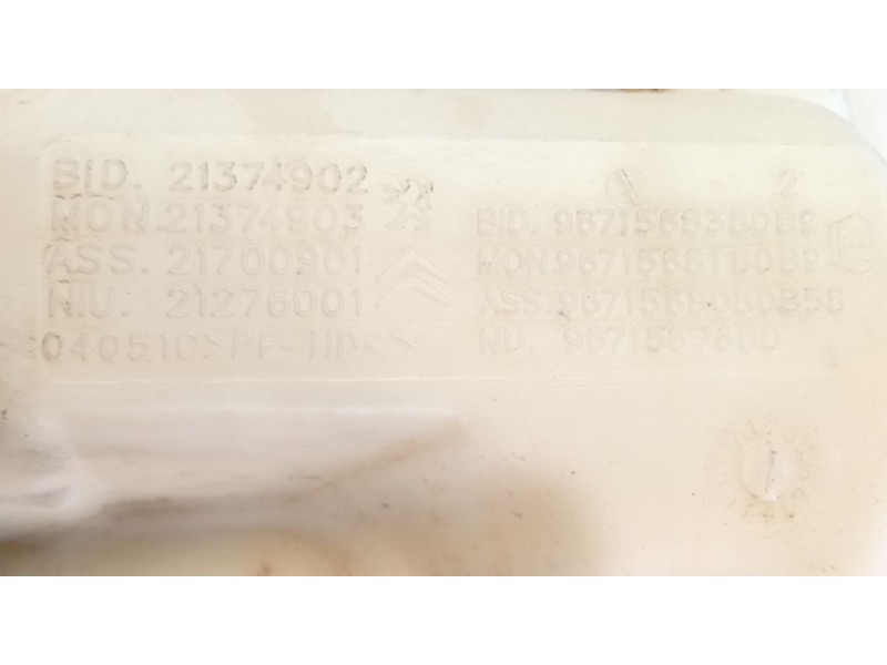 Recambio de deposito limpia para citroën berlingo multispace (b9) 1.6 hdi 110 referencia OEM IAM 6431N9  