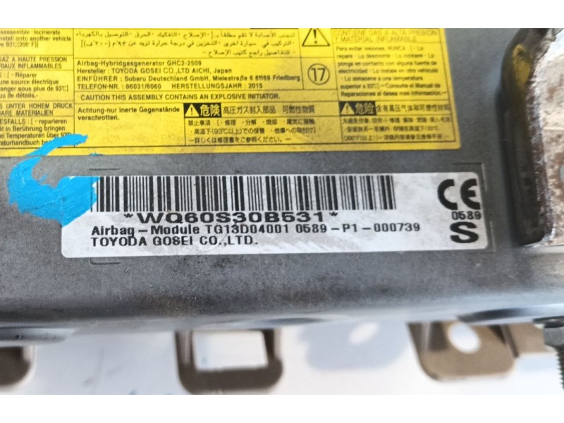 Recambio de airbag delantero izquierdo para subaru outback (bs) 2.0 d awd (bsd) referencia OEM IAM   