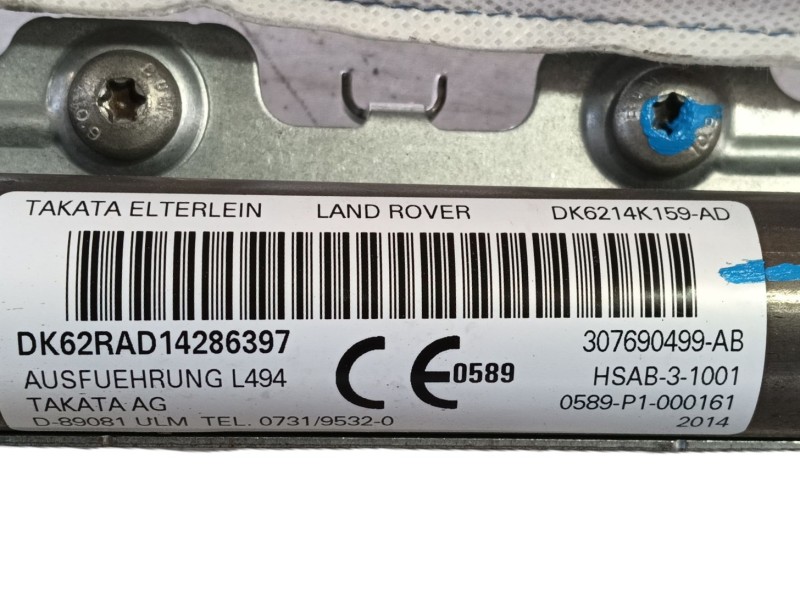 Recambio de airbag cortina delantero derecho para land rover range rover sport ii (l494) 4.4 sdv8 4x4 referencia OEM IAM   