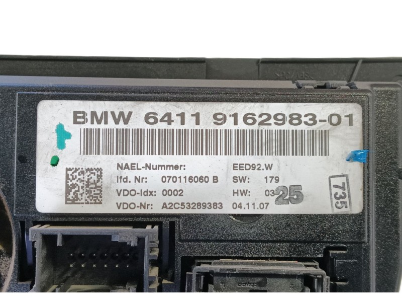 Recambio de mando calefaccion / aire acondicionado para bmw 3 (e90) 320 d referencia OEM IAM   