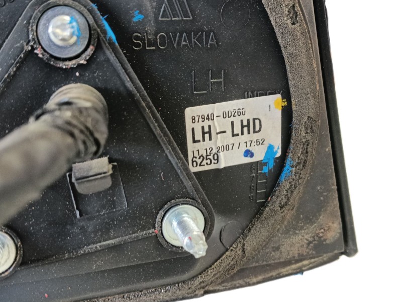 Recambio de espejo retrovisor izquierdo para toyota yaris (_p9_) 1.3 vvt-i (scp90_) referencia OEM IAM 879400D260  