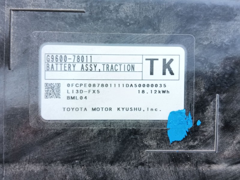 Recambio de bateria para lexus nx ii (_a2_, _h2_) 450h+ e-four (aazh26) referencia OEM IAM  G960078011 