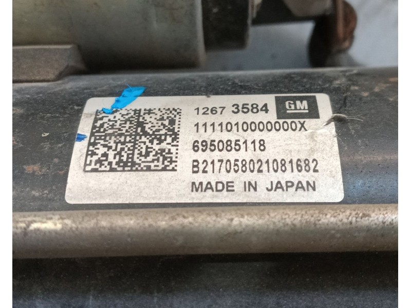 Recambio de motor arranque para opel astra k (b16) 1.4 turbo (68) referencia OEM IAM 95521019 / 12668969  