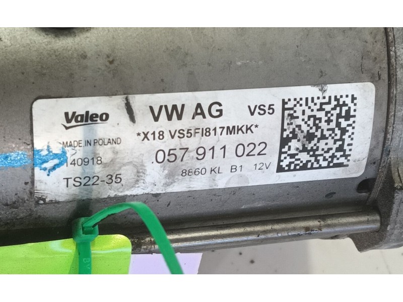 Recambio de motor arranque para audi q8 (4mn, 4mt) 50 tdi mild hybrid quattro referencia OEM IAM 057911022  